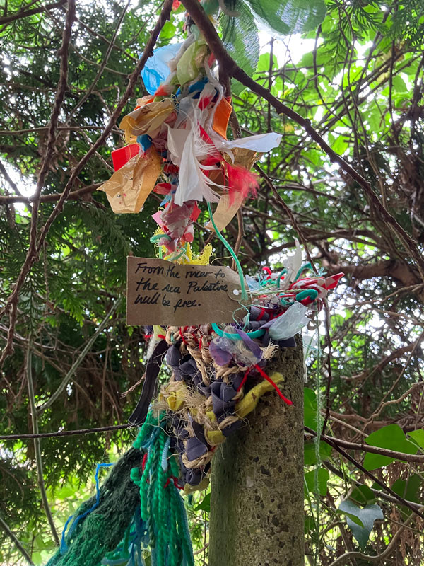 Yarn and found objects, Cathy Dunbars in collaboration with Jill Eastland